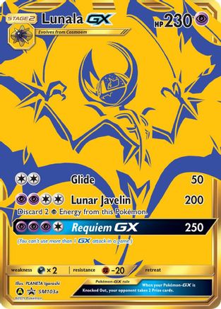 SM Promos SM103a Lunala GX - Holofoil - Promo