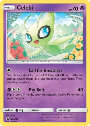 SM Promos SM224 Celebi - Holofoil - Promo