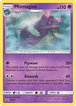 SM Promos SM222 Mismagius - Holofoil - Promo