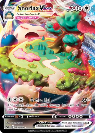 SWSH01 Sword & Shield Base Set 142/202 Snorlax VMAX - Holofoil - Ultra Rare