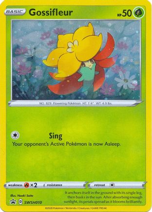 SWSH Sword & Shield Promo Cards SWSH010 Gossifleur - Holofoil - Promo