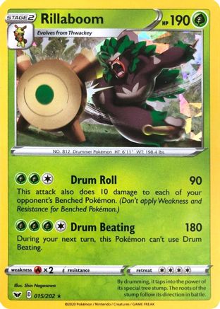 Deck Exclusives 015/202 Rillaboom - Holofoil - Holo Rare