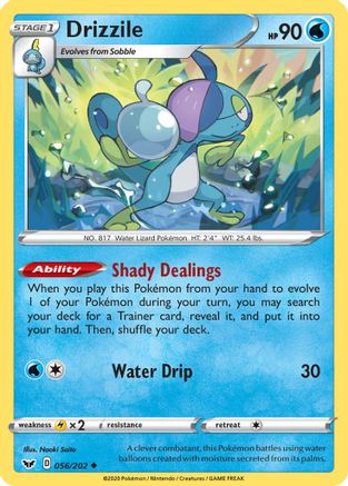SWSH01 Sword & Shield Base Set 056/202 Drizzile (056) - Uncommon