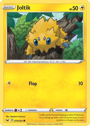 SWSH01 Sword & Shield Base Set 070/202 Joltik - Common