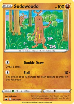 SWSH01 Sword & Shield Base Set 100/202 Sudowoodo - Uncommon