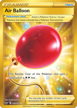 SWSH01 Sword & Shield Base Set 213/202 Air Balloon (Secret) - Holofoil - Secret Rare