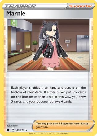 SWSH01 Sword & Shield Base Set 169/202 Marnie - Holofoil - Holo Rare