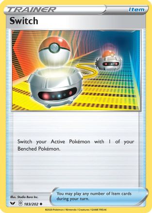 SWSH01 Sword & Shield Base Set 183/202 Switch - Uncommon