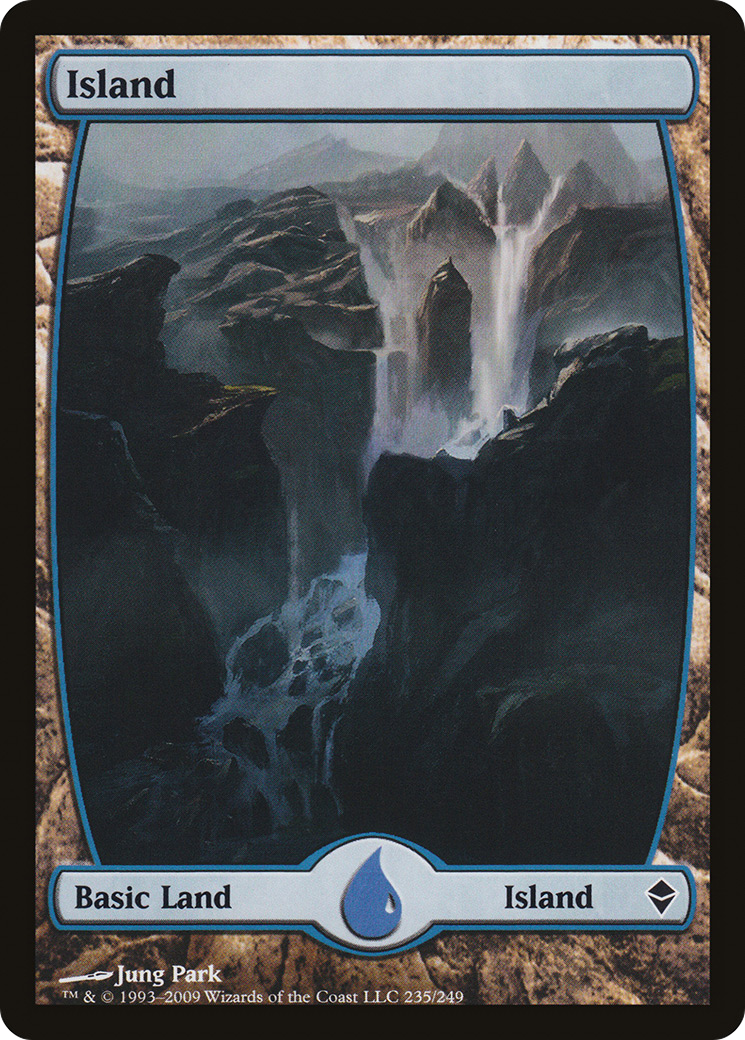 Zendikar - (ZEN-235) - Island (235) - Full Art Foil