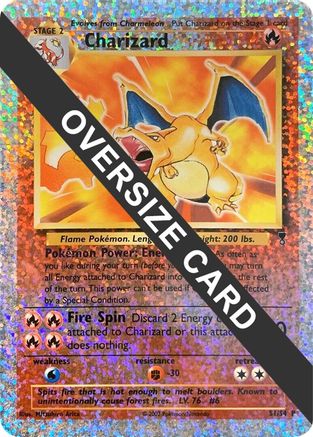 Jumbo Cards /S4 Charizard - S1/S4 (Box Topper) - Reverse Holofoil - Promo