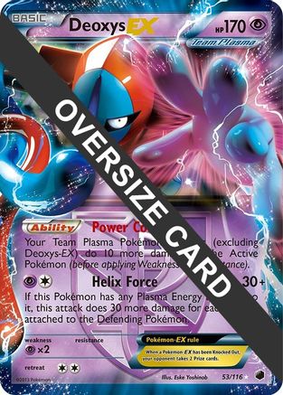 Jumbo Cards /116 Deoxys EX - 53/116 (Plasma Freeze) - Holofoil - Promo