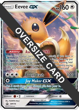Jumbo Cards Eevee GX - SM174 (SM Black Star Promo) - Holofoil - Promo