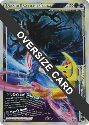 Jumbo Cards /102 Darkrai & Cresselia Legend - 99/102 & 100/102 (Single Oversized Promo) - Holofoil - Promo