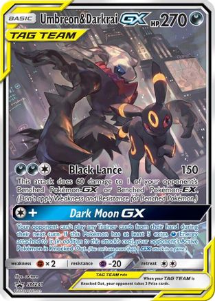 Jumbo Cards Umbreon & Darkrai GX - SM241 - Holofoil - Promo