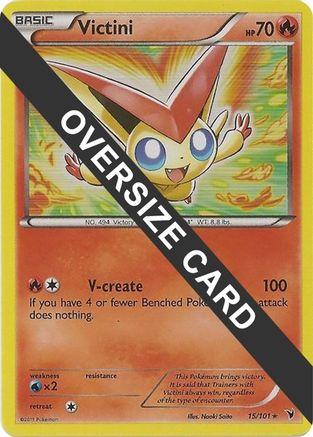 Jumbo Cards /101 Victini - 15/101 - Holofoil - Promo