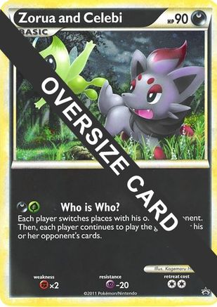 Jumbo Cards Zorua and Celebi (Black and White Tour Promo) - Holofoil - Promo