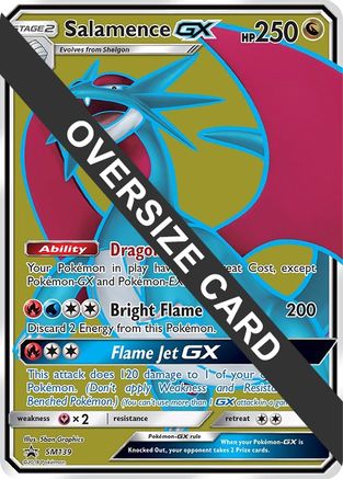 Jumbo Cards Salamence GX - SM139 (SM Black Star Promo) - Holofoil - Promo