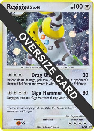Jumbo Cards Regigigas - DP40 - Holofoil - Promo