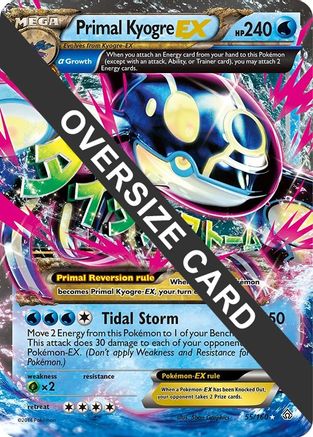 Jumbo Cards /160 Primal Kyogre EX - 55/160 - Holofoil - Promo