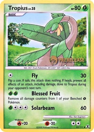 Nintendo Promos /111 Tropius - 52/111 (Prerelease) - Promo