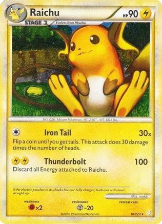 Deck Exclusives 010/123 Raichu - Holofoil - Holo Rare