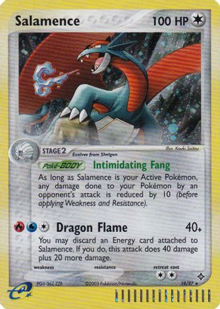 Nintendo Promos /97 Salamence - 19/97 (e-League) - Holofoil - Promo