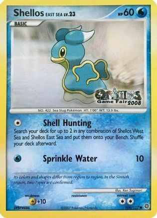 Nintendo Promos /132 Shellos East Sea - 106/132 (Origins Game Fair 2008) - Promo