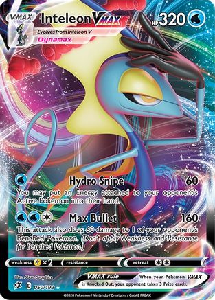 SWSH02 Rebel Clash 050/192 Inteleon VMAX - Holofoil - Ultra Rare
