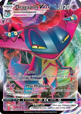 SWSH02 Rebel Clash 093/192 Dragapult VMAX - Holofoil - Ultra Rare