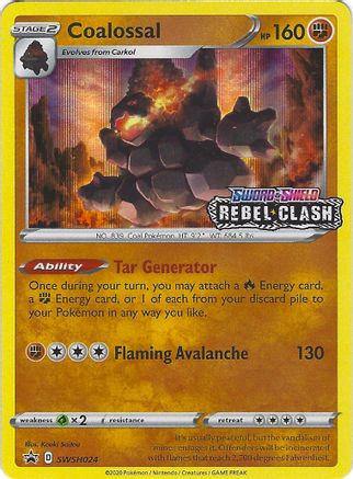 SWSH Sword & Shield Promo Cards SWSH024 Coalossal - Holofoil - Promo