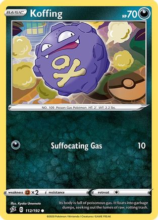 SWSH02 Rebel Clash 112/192 Koffing - Reverse Holofoil - Common