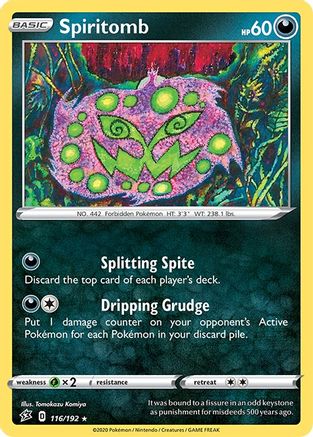 SWSH02 Rebel Clash 116/192 Spiritomb - Rare