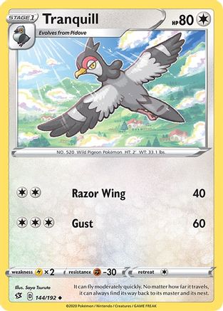 SWSH02 Rebel Clash 144/192 Tranquill - Uncommon