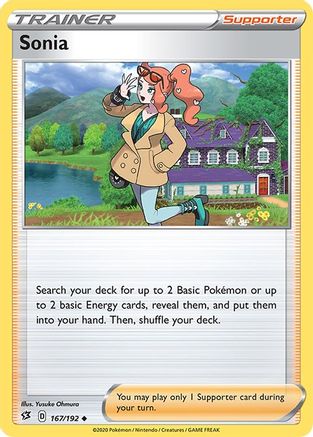 SWSH02 Rebel Clash 167/192 Sonia - Uncommon