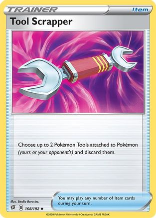 SWSH02 Rebel Clash 168/192 Tool Scrapper - Reverse Holofoil - Uncommon