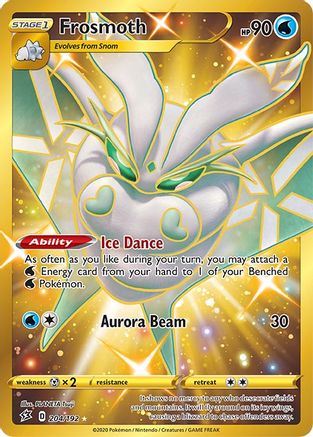 SWSH02 Rebel Clash 204/192 Frosmoth (Secret) - Holofoil - Secret Rare