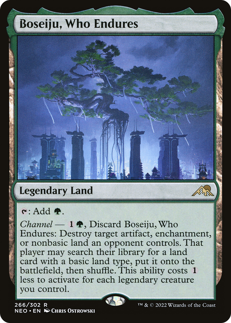 Kamigawa: Neon Dynasty - (NEO-266) - Boseiju, Who Endures Foil