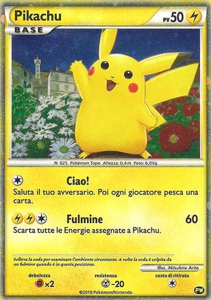 Pikachu World Collection Promos 0PW Pikachu (Italian) - Holofoil - Promo