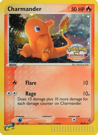 League & Championship Cards /97 Charmander - 98/97 (City Championships) - Holofoil - Promo