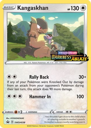 SWSH Sword & Shield Promo Cards SWSH038 Kangaskhan - Holofoil - Promo
