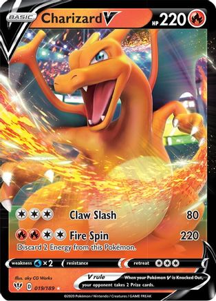 SWSH03 Darkness Ablaze 019/189 Charizard V - Holofoil - Ultra Rare