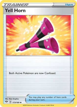 SWSH03 Darkness Ablaze 173/189 Yell Horn - Uncommon