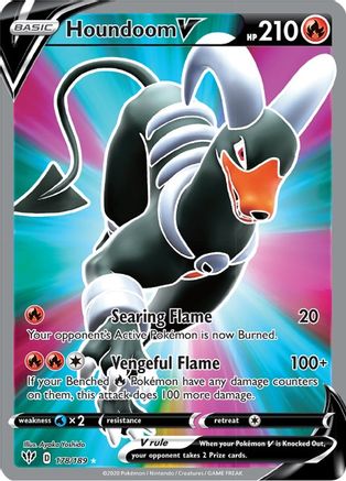 SWSH03 Darkness Ablaze 178/189 Houndoom V (Full Art) - Holofoil - Ultra Rare