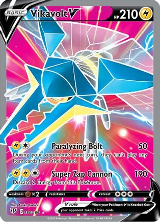 SWSH03 Darkness Ablaze 180/189 Vikavolt V (Full Art) - Holofoil - Ultra Rare