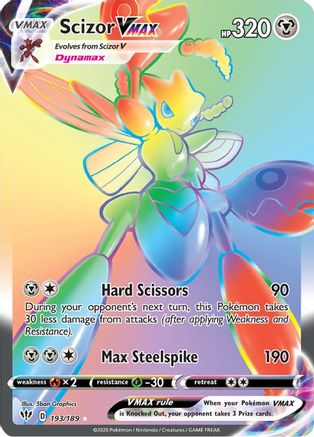 SWSH03 Darkness Ablaze 193/189 Scizor VMAX (Secret) - Holofoil - Secret Rare