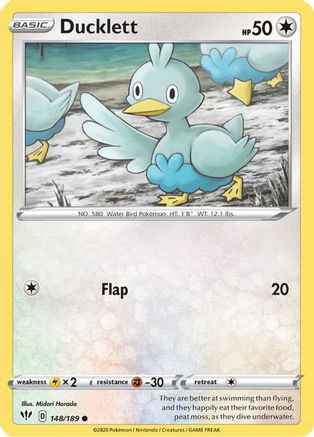 SWSH03 Darkness Ablaze 148/189 Ducklett - Common