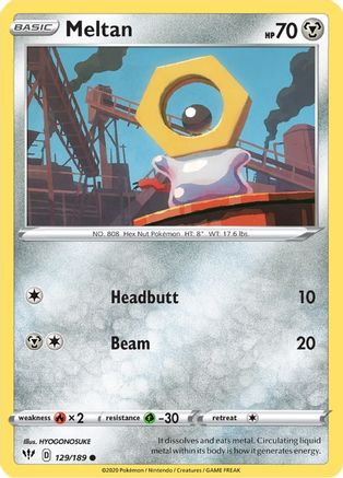 SWSH03 Darkness Ablaze 129/189 Meltan - Common