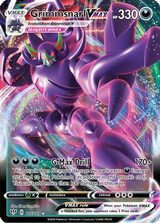 SWSH03 Darkness Ablaze 115/189 Grimmsnarl VMAX - Holofoil - Ultra Rare