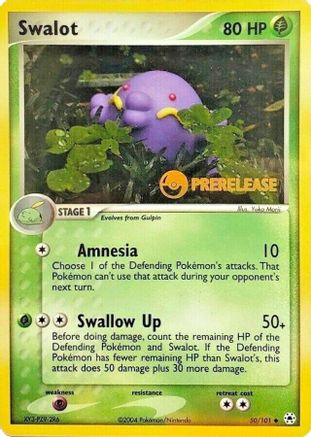 Nintendo Promos /101 Swalot - 50/101 (Prerelease) - Promo
