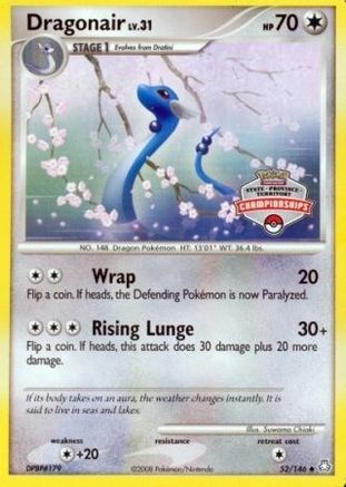League & Championship Cards /146 Dragonair - 52/146 (State Championships) - Promo